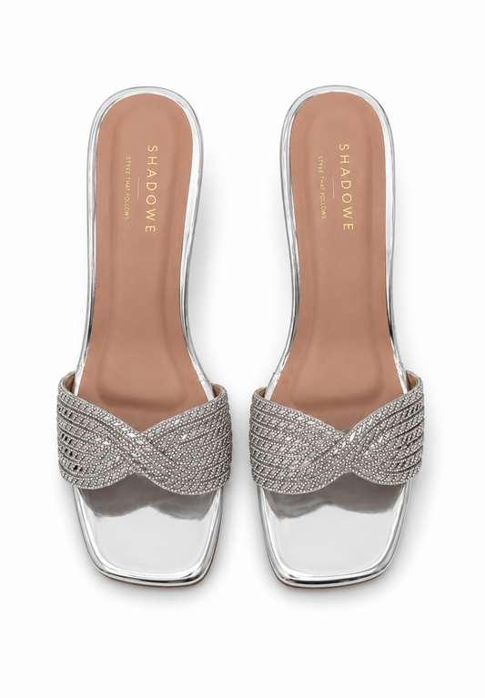 Aurelia Twist Crystal Heels