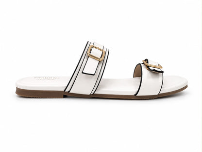 Shadowè Noir Buckle Flats