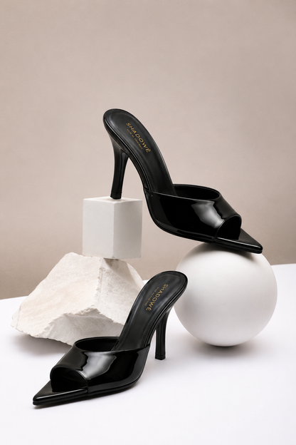 SHADOWÈ Noir Muse Mules