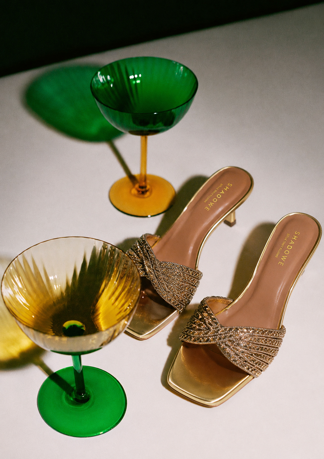 Aurelia Twist Crystal Heels