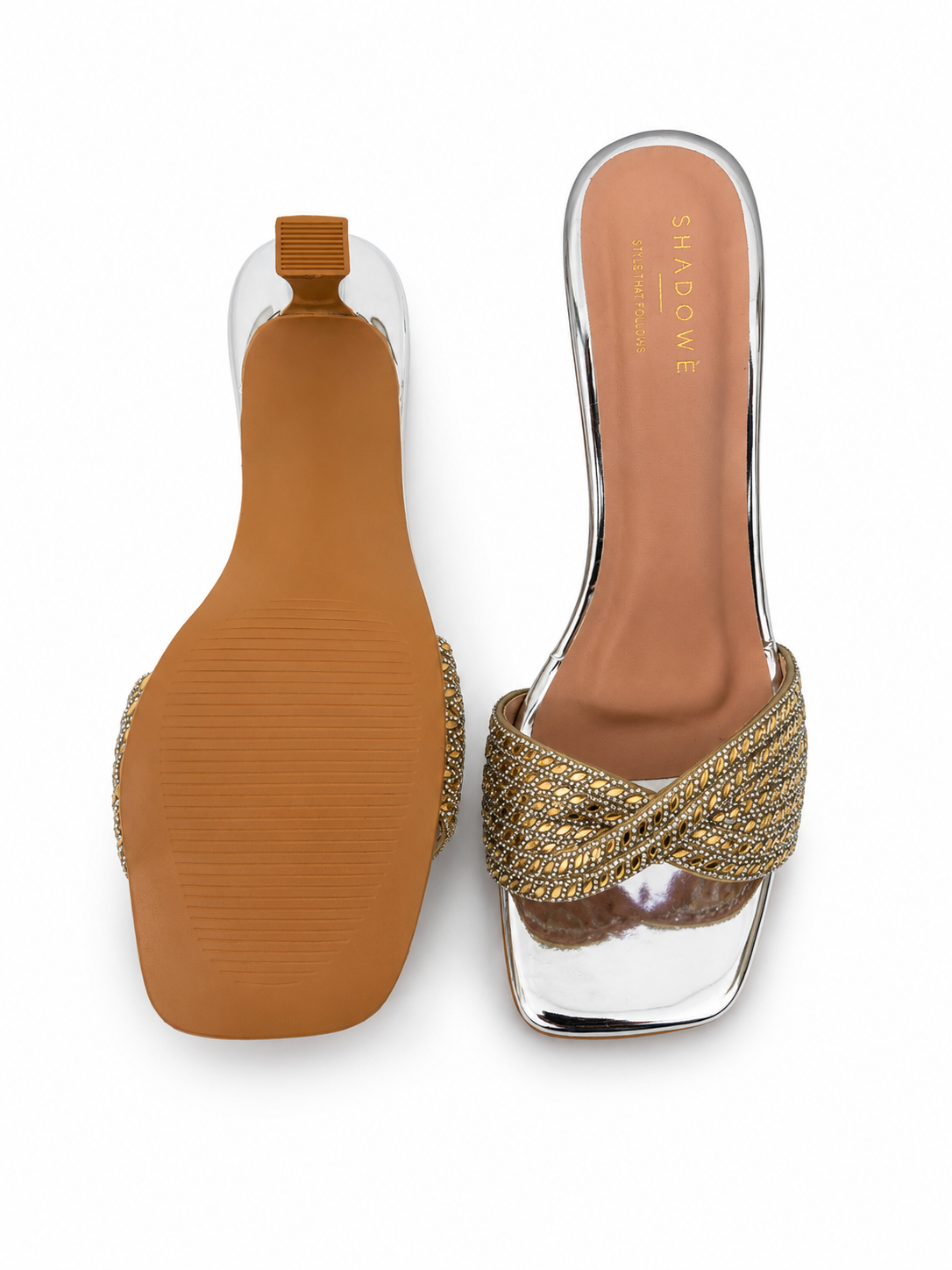 Aurelia Twist Crystal Heels