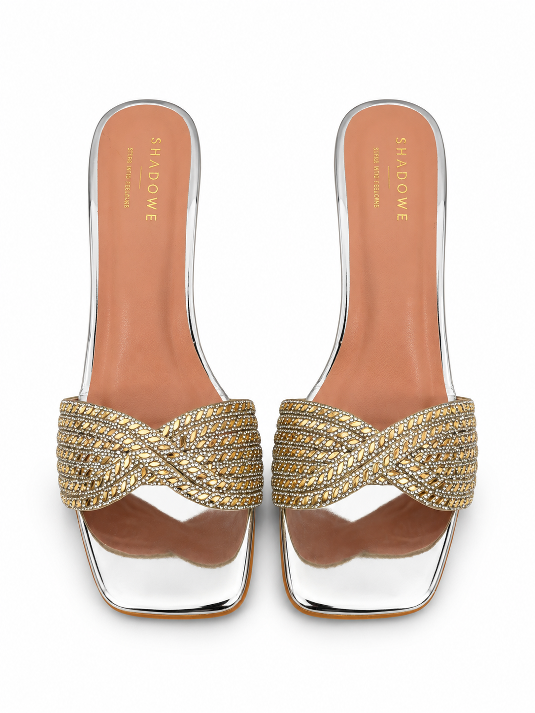 Aurelia Twist Crystal Heels