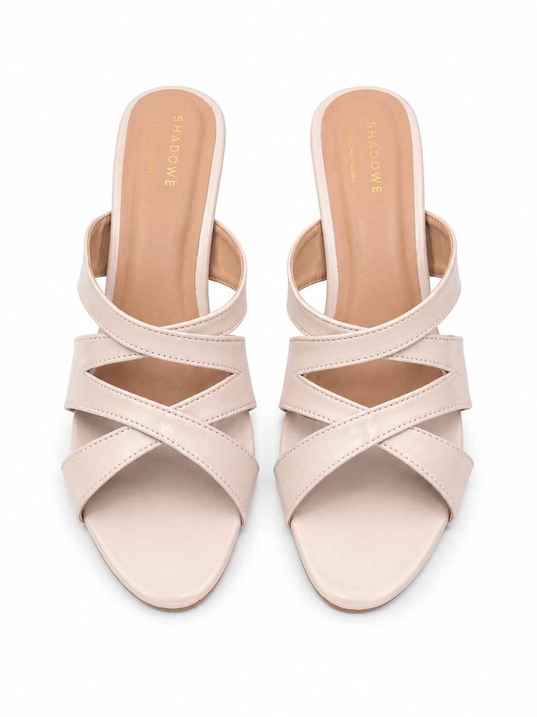 Luna Cross-Strap Kitten Heel Mules