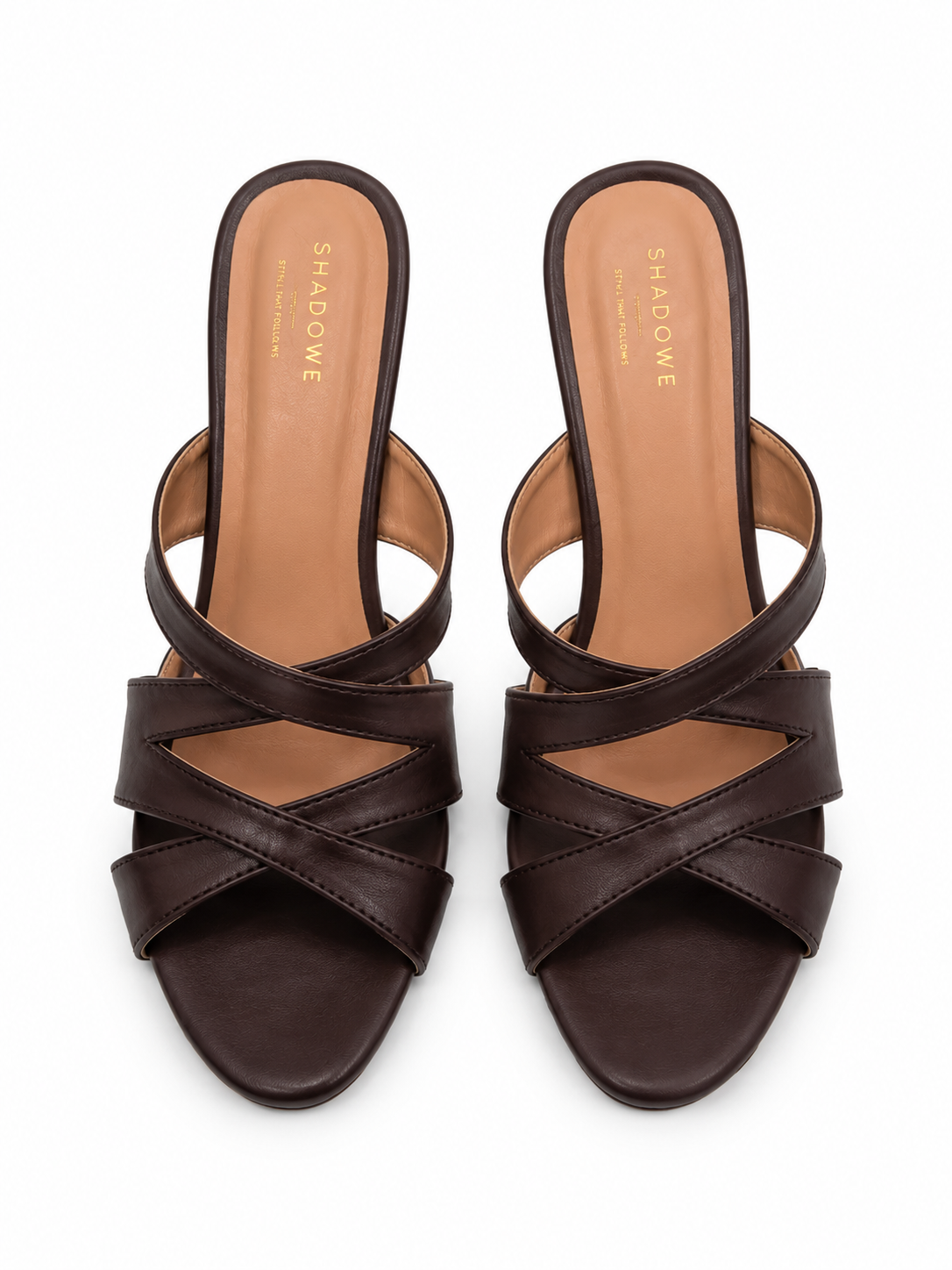 Luna Cross-Strap Kitten Heel Mules
