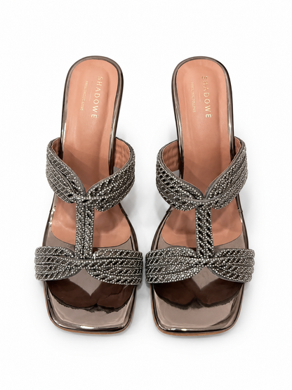 Celeste Embellished Heeled Mules