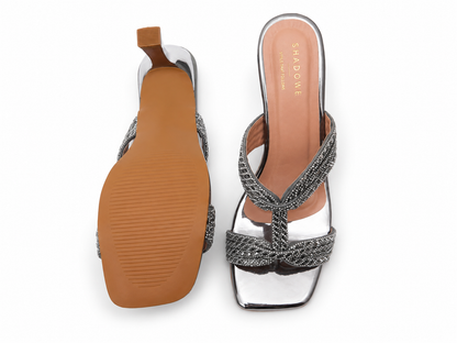 Celeste Embellished Heeled Mules