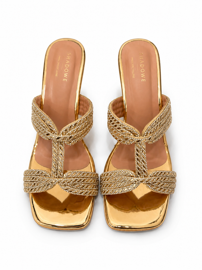 Celeste Embellished Heeled Mules
