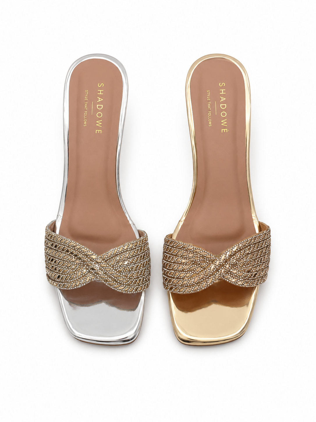 Aurelia Twist Crystal Heels