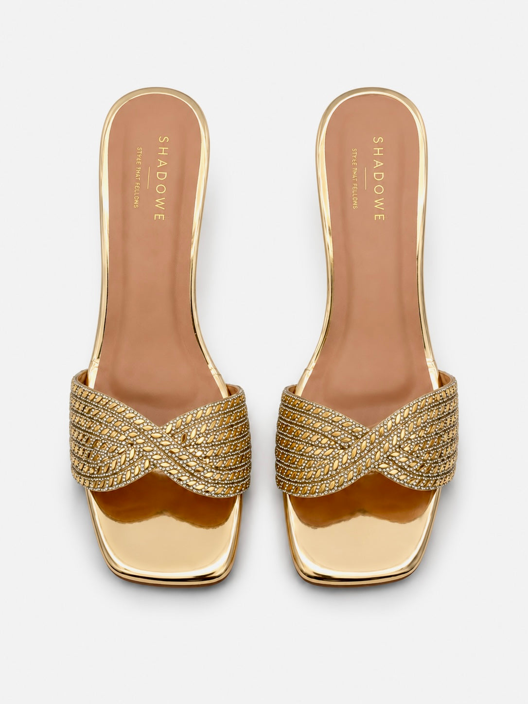 Aurelia Twist Crystal Heels