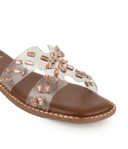 Crystal Bloom Transparent Flats