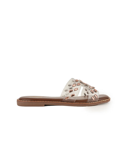 Crystal Bloom Transparent Flats