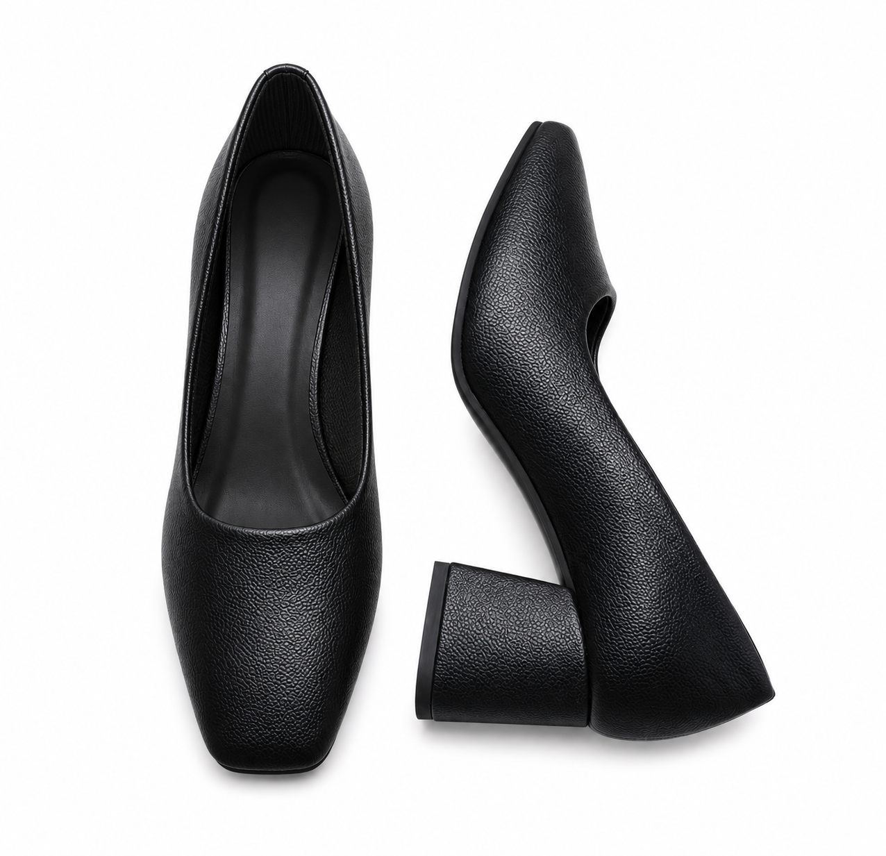 Classic Block Heel Pumps