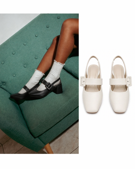 Ava Buckle Slingbacks
