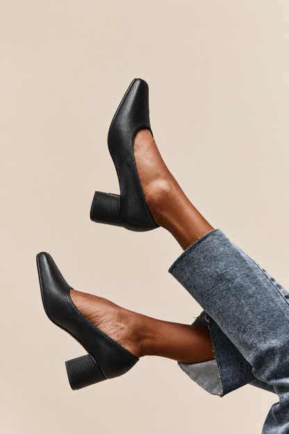 Classic Block Heel Pumps