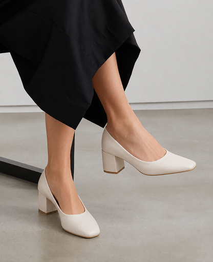 Classic Block Heel Pumps