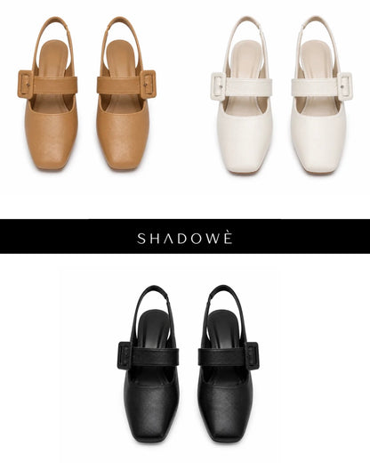 Ava Buckle Slingbacks