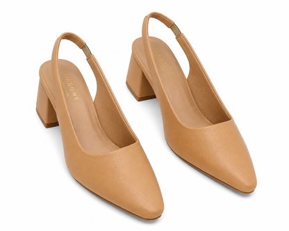 Classic Slingback Block Heels