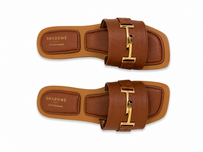 Luxe Gold Accent Flats