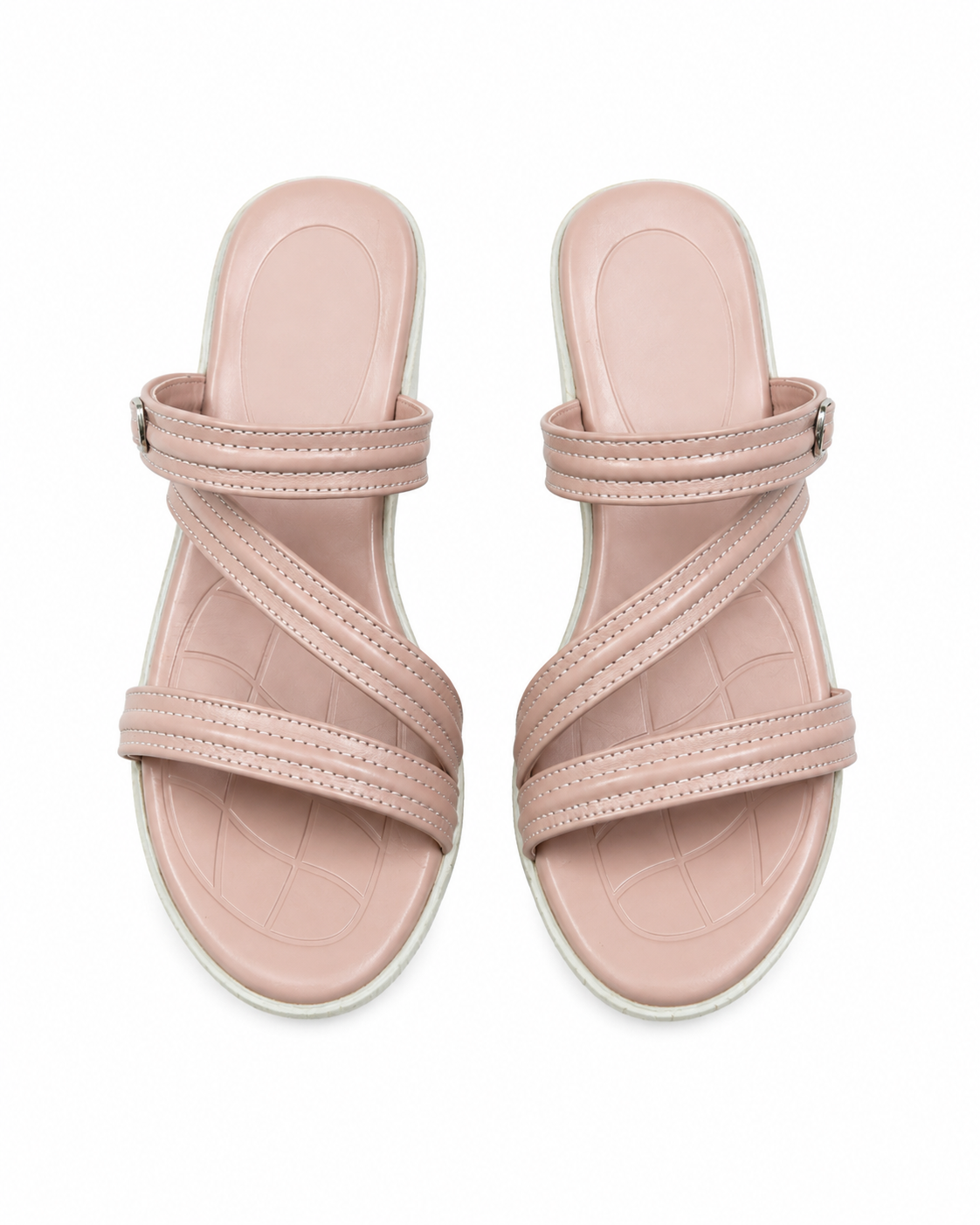 Shadowè Comfort Cross-Strap Wedge Sandals