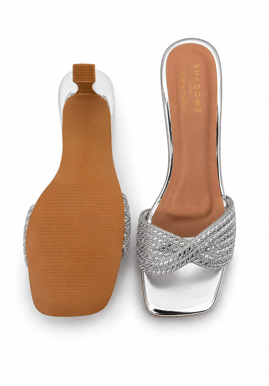 Aurelia Twist Crystal Heels