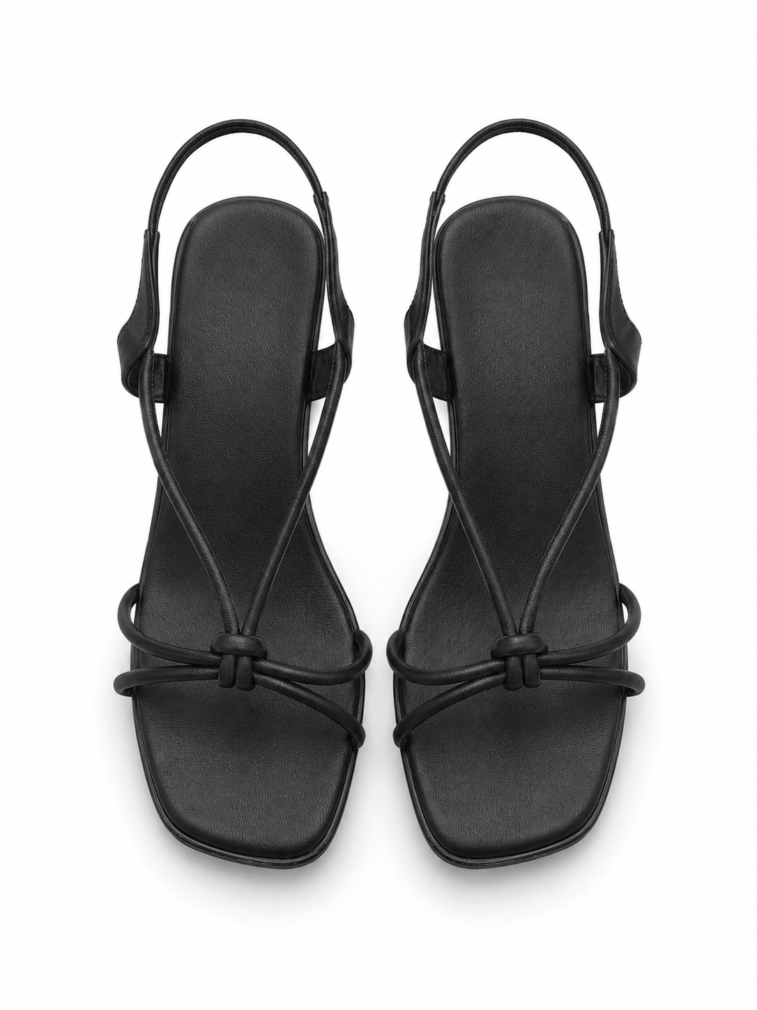 Knot-Strap Block Heels