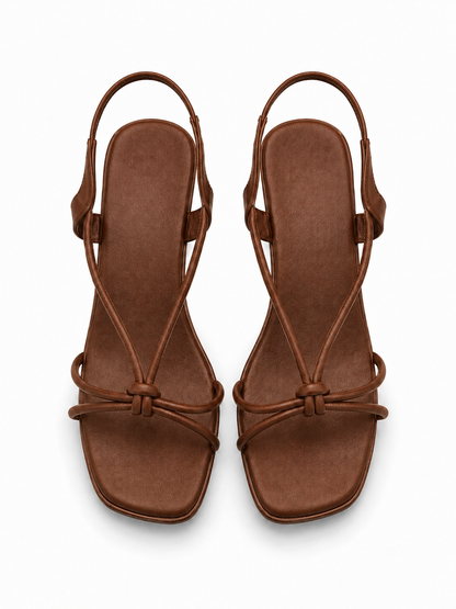 Knot-Strap Block Heels
