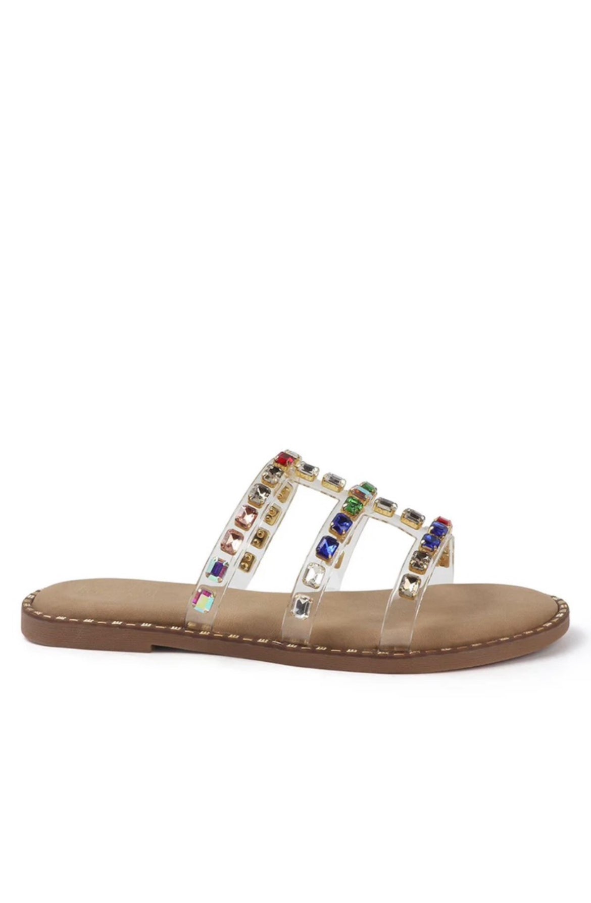 Crystal Luxe Transparent Flats