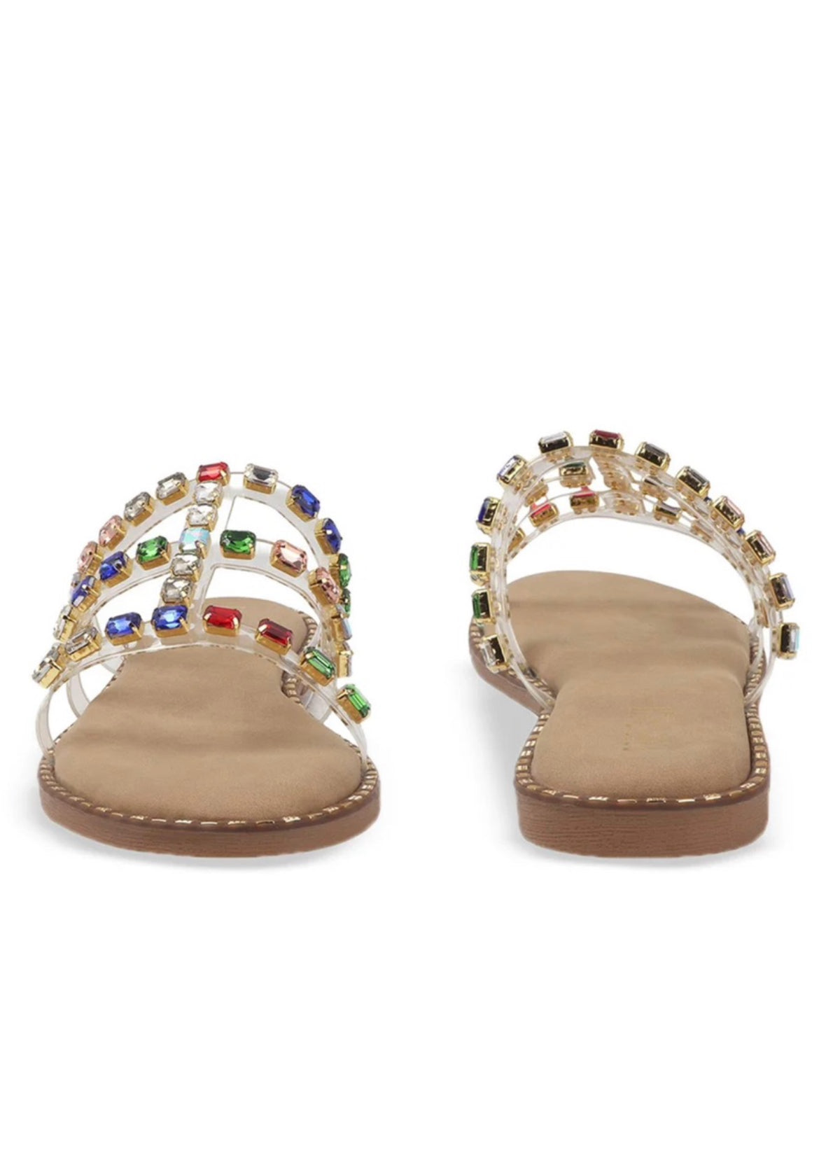Crystal Luxe Transparent Flats